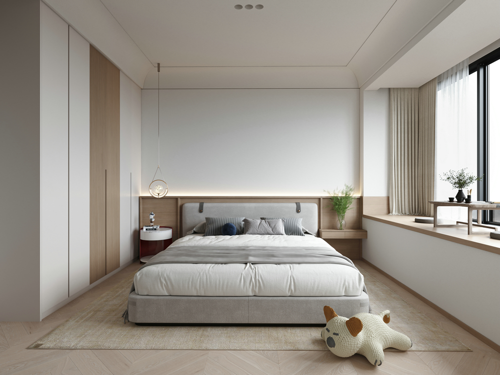 北大資源紫境府140平裝修設(shè)計(jì)臥室