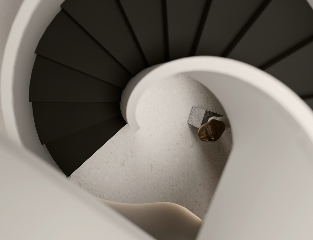 佛山躍層極簡風設計樓梯