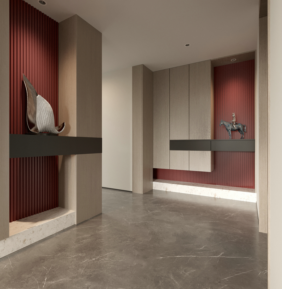 隆昌200大平層設(shè)計玄關(guān)