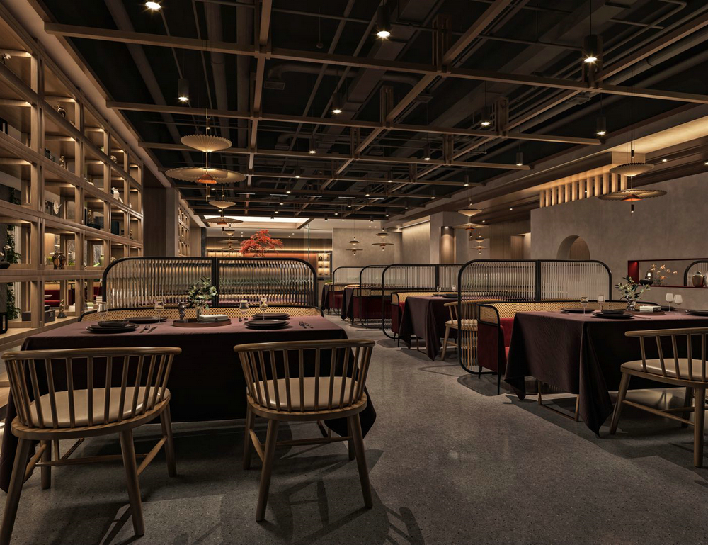 西門里茶餐廳設計1000平大廳