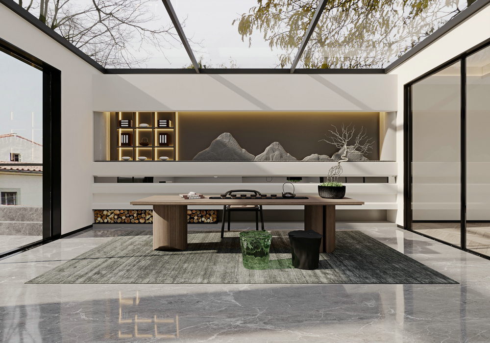 三利宅院800平現(xiàn)代風設(shè)計茶室