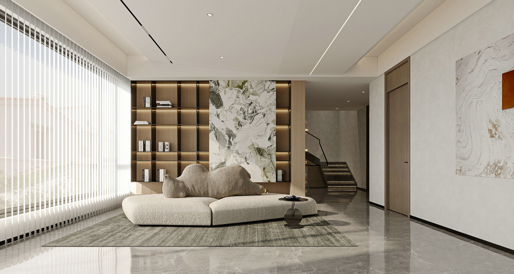 三利宅院800平現(xiàn)代風設(shè)計休閑區(qū)