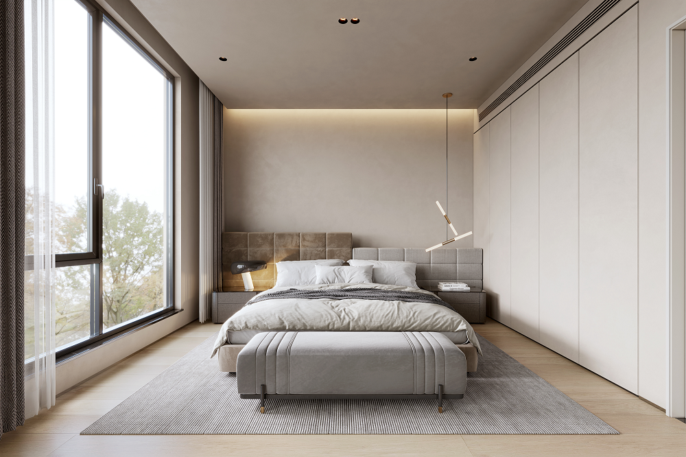 保利大國璟 189平侘寂大平層設計臥室