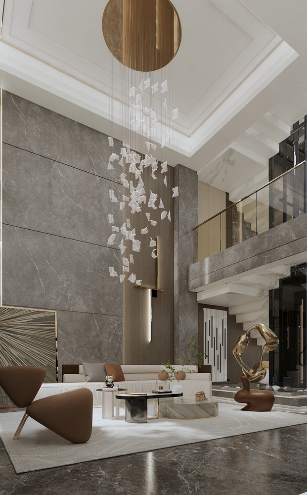 湖南常德500平聯排別墅設計二樓鳥瞰