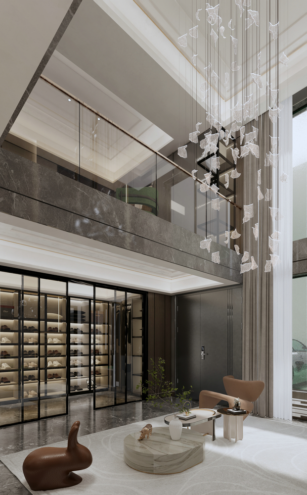 湖南常德500平聯排別墅設計二樓空間