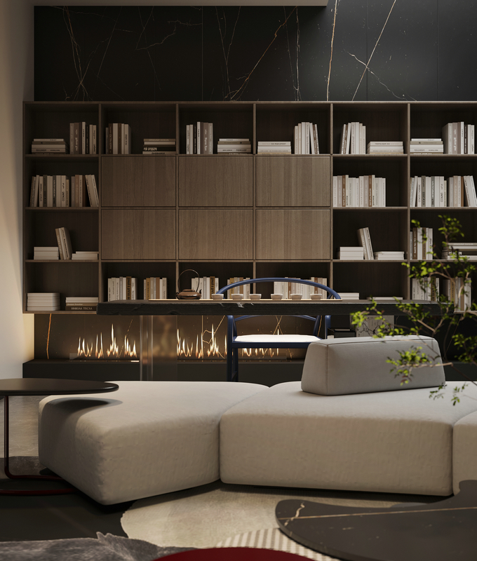 奧園云璟230平意式輕奢設計書房