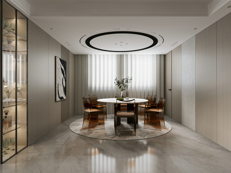 異地業(yè)主意式輕奢設(shè)計(jì)餐廳