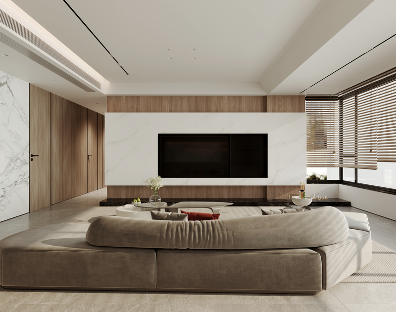 花照云庭+170+現(xiàn)代客廳