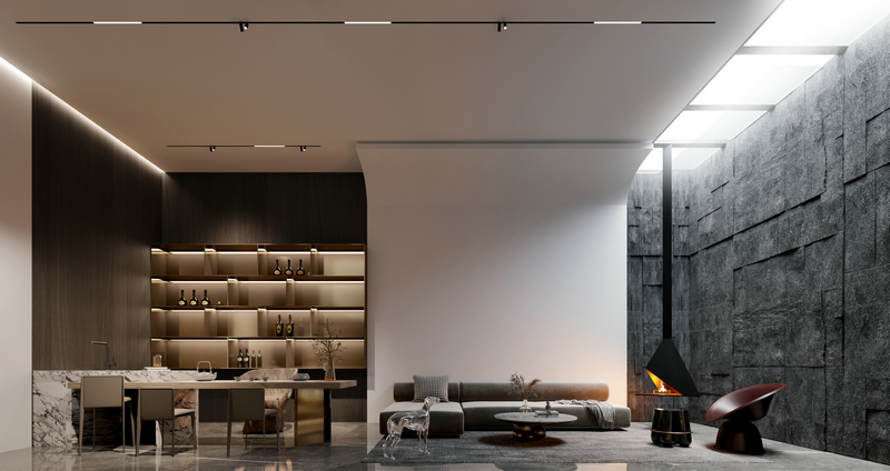 江蘇別墅別墅|異地設計400平客廳背景