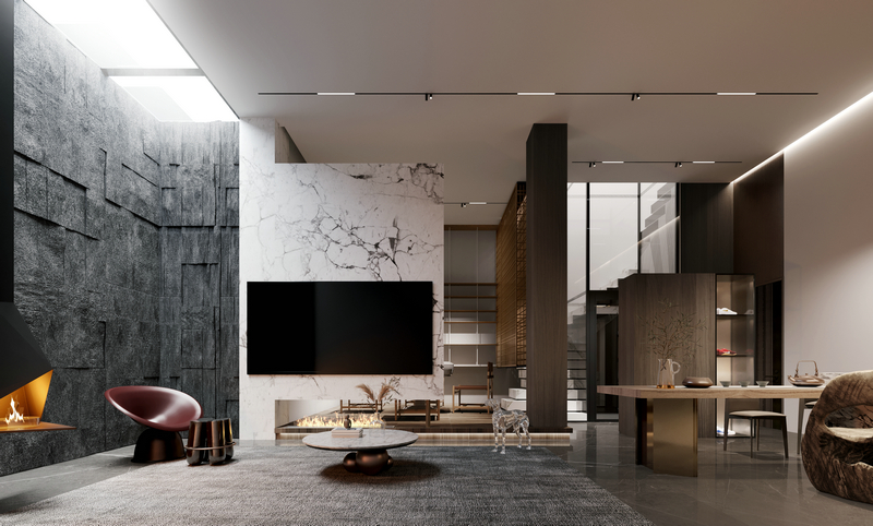 江蘇別墅別墅|異地設計400平客廳