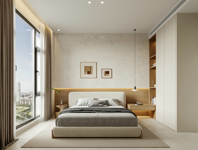 城南一號195平大平層設計裝修次臥