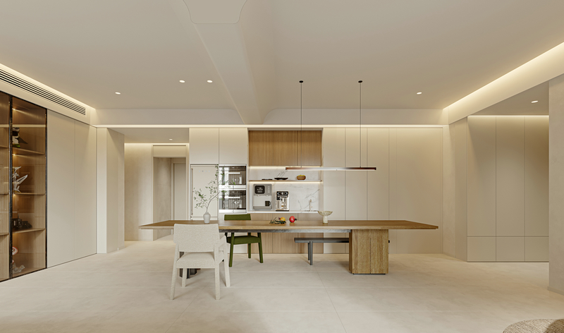 城南一號195平大平層設計裝修餐廳