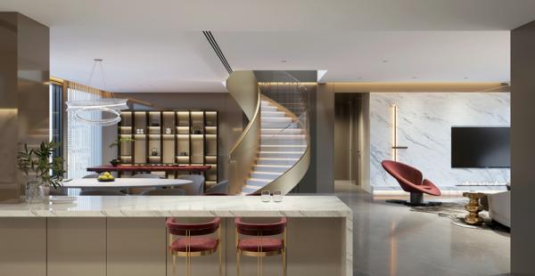 德商御府天驕256平躍層裝修設計