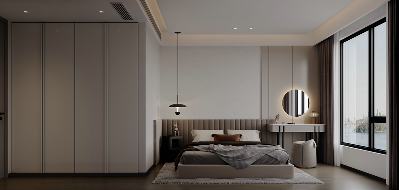 復地金融島220平大平層設計裝修次臥