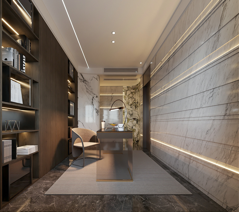 中海浣云居188平現代風格設計書房