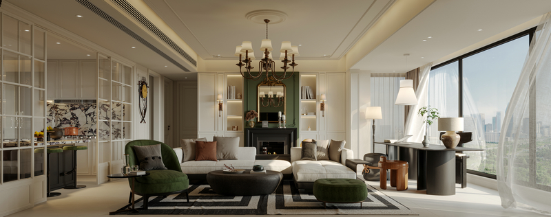 中海浣云居168平設計餐客廳