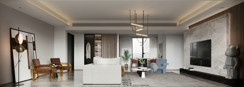 天府公館180平設計客廳入戶