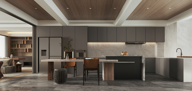 五彩林堤200平躍層設計餐廳