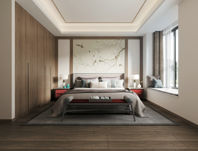 怡豐新城230平新中式設計老人房