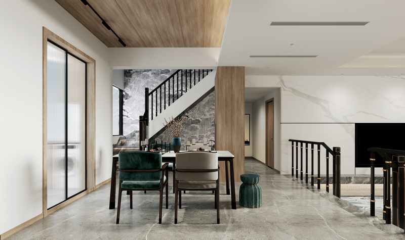 怡豐新城230平新中式設計餐廳