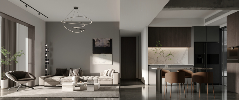 中旅名門140平設計客廳