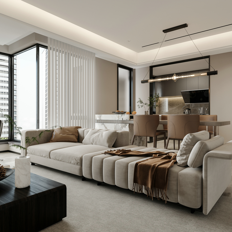 光華一號(hào)140躍層設(shè)計(jì)客餐廳