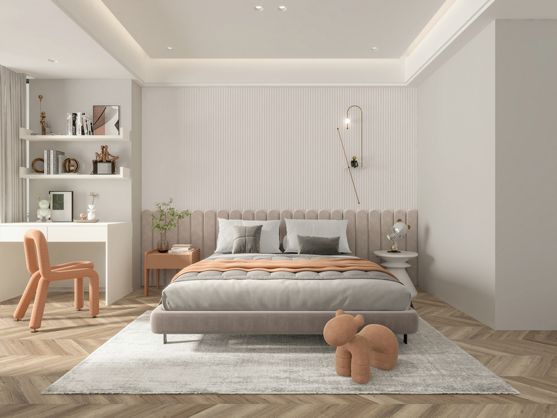 中海龍灣半島230平躍層設(shè)計(jì)主臥