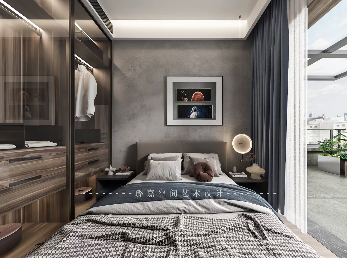 臥龍谷玖號260平躍層設計臥室