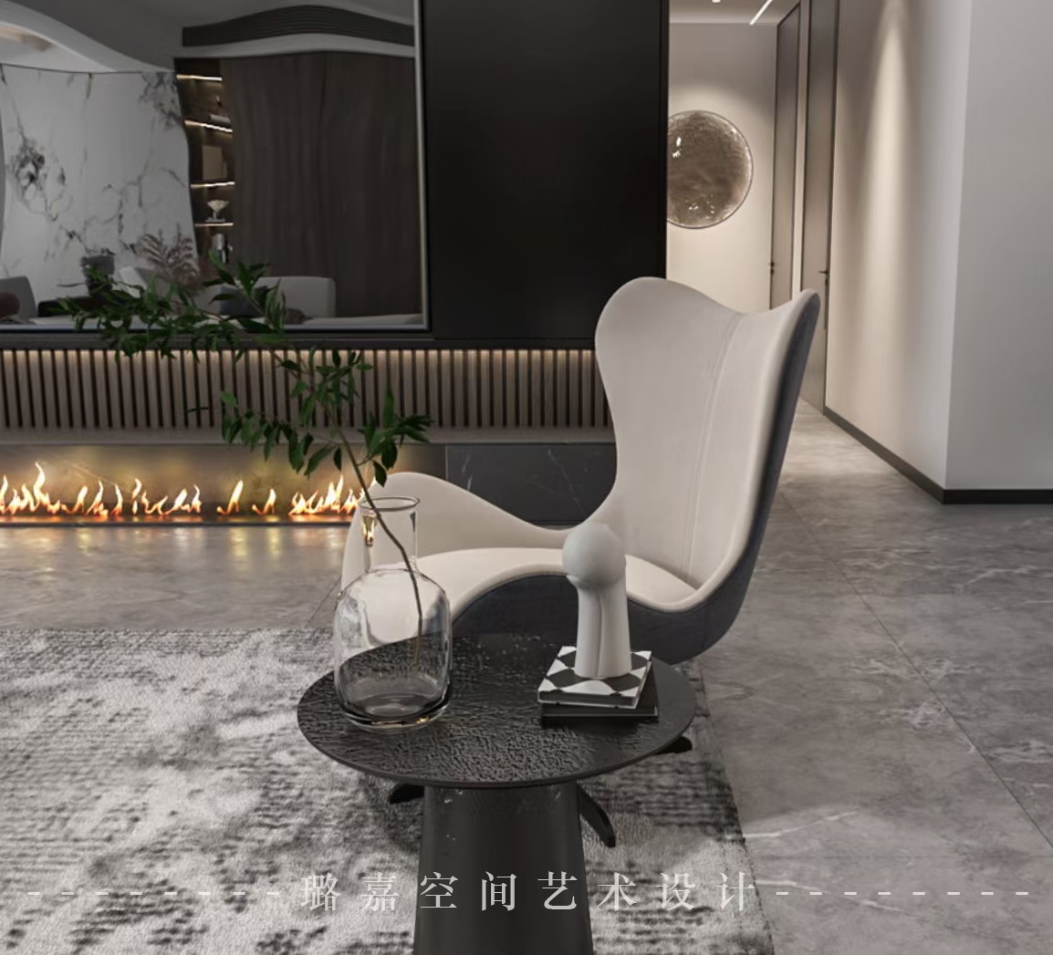 臥龍谷玖號260平躍層設計壁爐