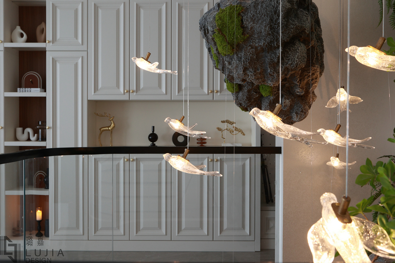 西樾錦宸別墅設計法式實景柜子