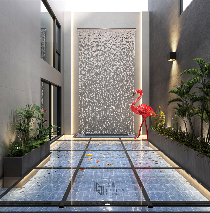 新希望錦麟府下疊設(shè)計(jì)天井