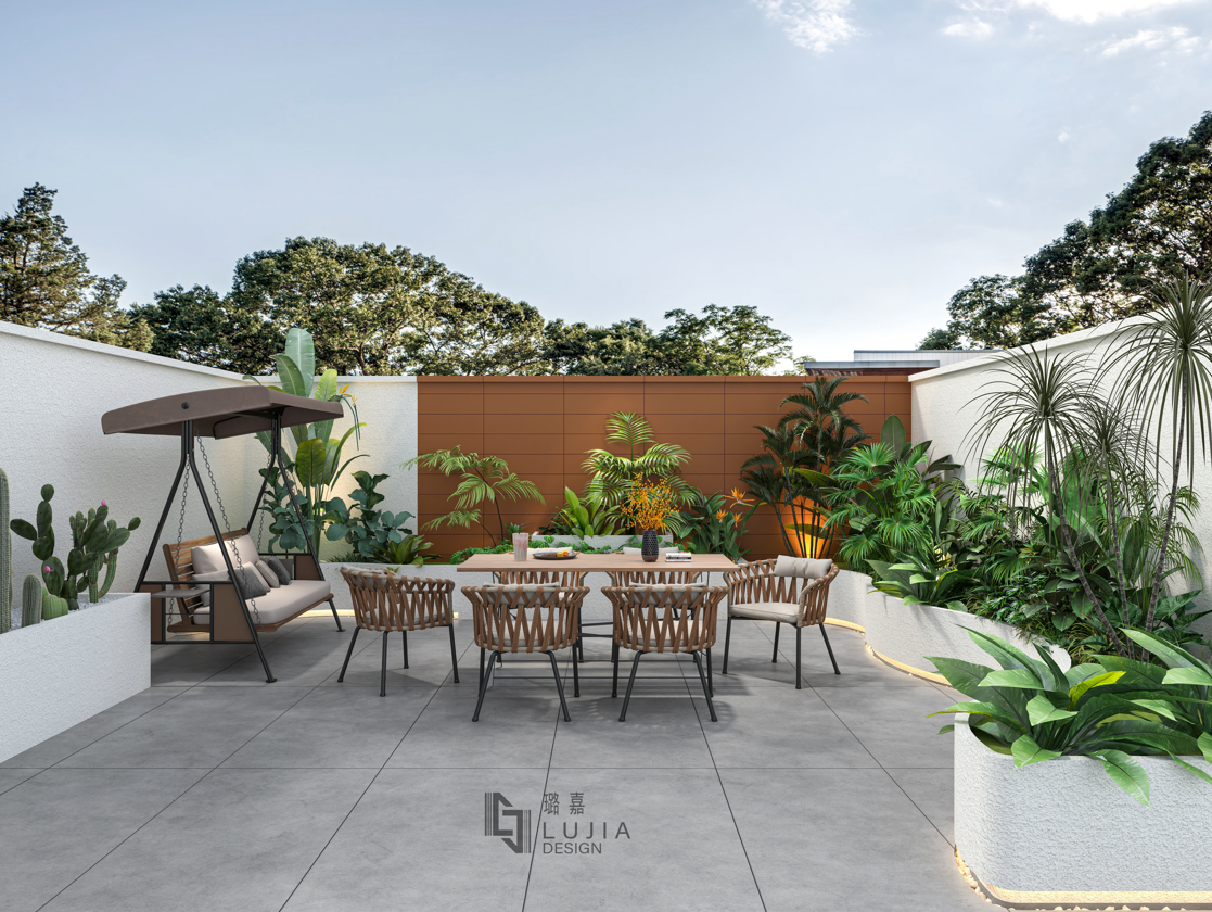 新希望錦麟府下疊設(shè)計(jì)花園