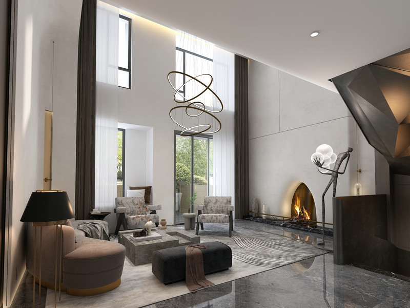 北辰香麓別墅設(shè)計(jì)客廳