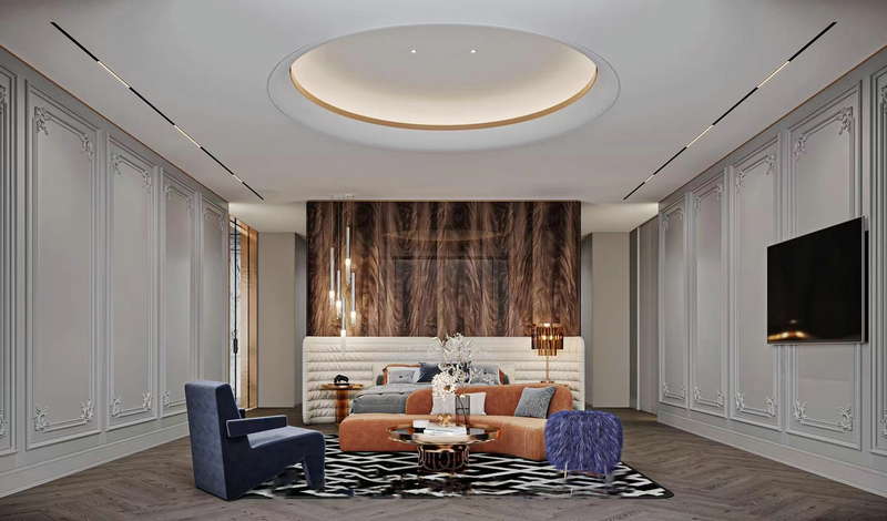 麓山國際法式別墅設計臥室