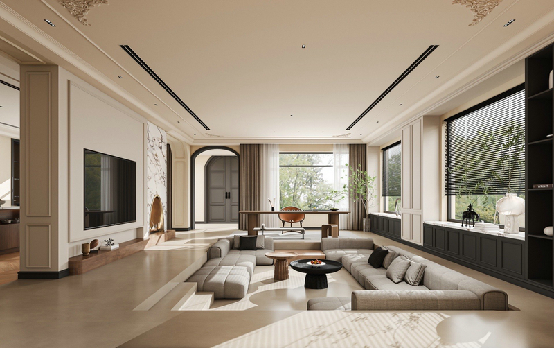 碧桂園別墅設計客廳