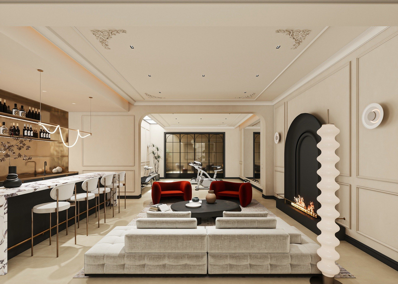 碧桂園別墅設計壁爐