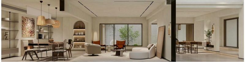 藍貝島別墅設計負一樓隔斷