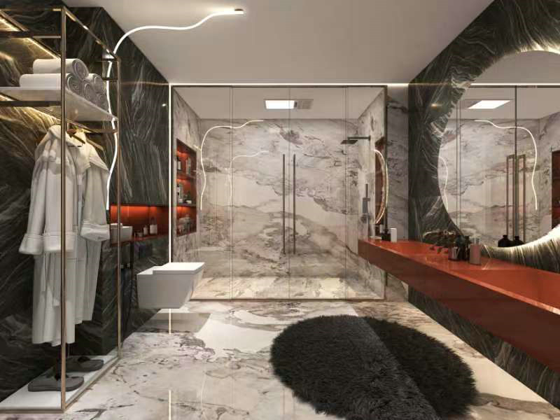 保利西子城-現代別墅設計主衛