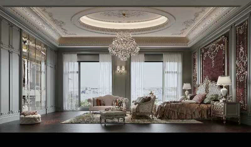 中南樾府-法式輕奢設(shè)計(jì)主臥