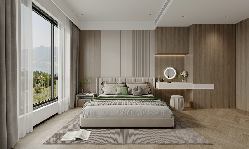 中南樾府-現代輕奢-280平主臥