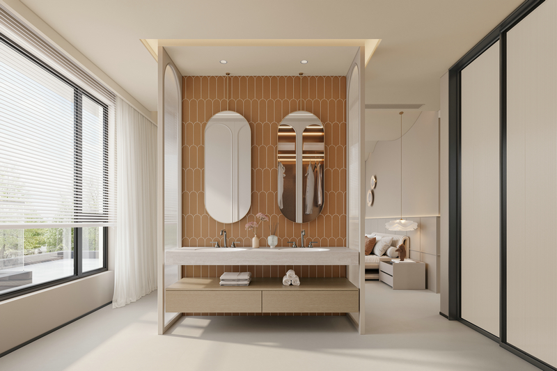 濱江天越別墅348平現(xiàn)代極簡主臥