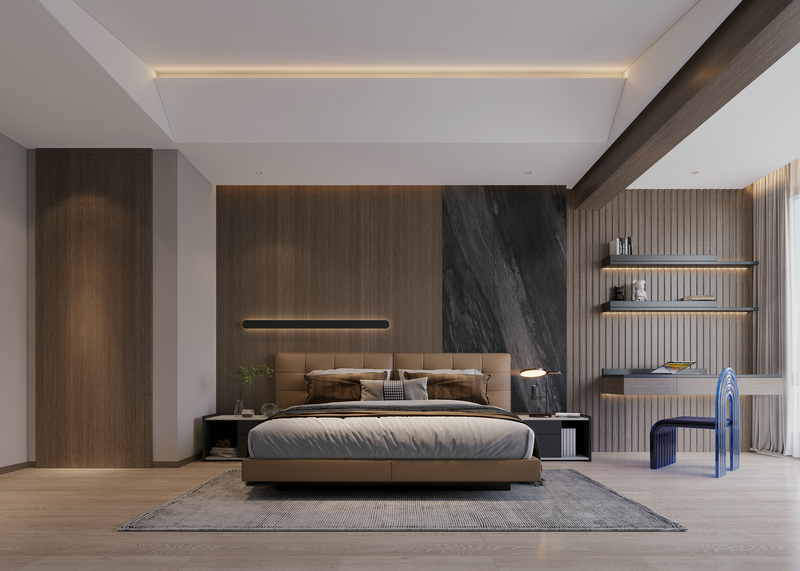 美泉悅府疊拼188平|意式輕奢次臥